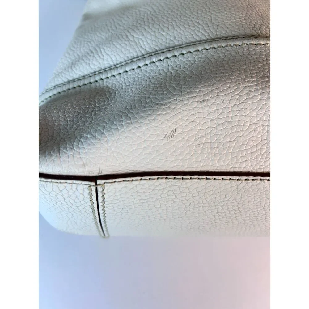 Kate Spade Women's Hudson Ivory Pebble Leather Large Hobo Shoulder Bag